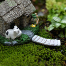 10x Decorative Miniature Resin Small Grey Road Step Footstep Micro Landscape