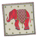 45cm x 45cm Throw Pillow Case Embroidery Red Elephant Decor Cushion Cover