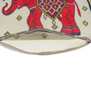 45cm x 45cm Throw Pillow Case Embroidery Red Elephant Decor Cushion Cover