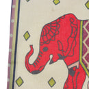 45cm x 45cm Throw Pillow Case Embroidery Red Elephant Decor Cushion Cover