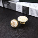 38mm Ceramic Cabinet Door Drawer Round Handle Pull Knob Marbling