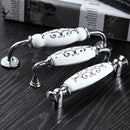 Home Decor Ceramic Modern Wardrobe Cupboard Cabinet Door Pull Handle Hole Pitch