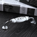 Home Decor Ceramic Modern Wardrobe Cupboard Cabinet Door Pull Handle Hole Pitch