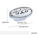 Ceramic Elegant 16mm Wardrobe Cupboard Cabinet Pull Handle Knob Hole Pitch