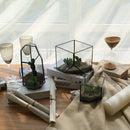 Cube Shaped Glass Terrarium Greenhouse Moss Miniature Home Office Shop Decor Clear S