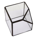 Cube Shaped Glass Terrarium Greenhouse Moss Miniature Home Office Shop Decor Clear S