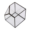 Cube Shaped Glass Terrarium Greenhouse Moss Miniature Home Office Shop Decor Clear S