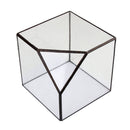 Cube Shaped Glass Terrarium Greenhouse Moss Miniature Home Office Shop Decor Clear L