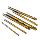 6pcs Ti Step Drill Bit Home Woodworking Tool Metal Cutting Hole Saw HSS4241