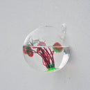 Home Office Decor Glass Ball Shape Glass Wall Hanging Flower Vase Plant Bottle 12cm