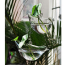 Clear Glass Wall Hanging Vase Bottle for Plant Flower Decorations--Bird