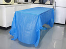 Generic Portable Rectangular Tablecloth Table Cover Liner Decoration for Wedding Party Dark Blue