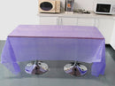 Generic Portable Rectangular Tablecloth Table Cover Liner Decoration for Wedding Party Dark Purple