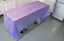 Generic Portable Rectangular Tablecloth Table Cover Liner Decoration for Wedding Party Dark Purple