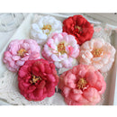 Generic 10PCS Artificial Camellia Silk Japonica Flower Heads for Wedding Party Home Garden Decor 6cm