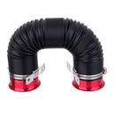 Multi Adjustable 3" Flexible Cold Air Intake Pipe Inlet Hose Tube Duct Kit
