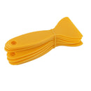 Plastic Squeeze Out Scraper For Carbon Fiber Vinyl Film Mirror Window Lamp Film Inner Decor Logo Decal Yellow PACK OF 10PCS