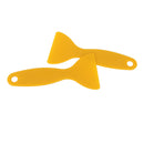 Plastic Squeeze Out Scraper For Carbon Fiber Vinyl Film Mirror Window Lamp Film Inner Decor Logo Decal Yellow PACK OF 10PCS