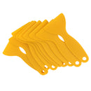 Plastic Squeeze Out Scraper For Carbon Fiber Vinyl Film Mirror Window Lamp Film Inner Decor Logo Decal Yellow PACK OF 10PCS