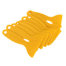 Plastic Squeeze Out Scraper For Carbon Fiber Vinyl Film Mirror Window Lamp Film Inner Decor Logo Decal Yellow PACK OF 10PCS