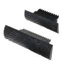2Pieces Black Rubber Wooden Graining Wall Painting Decoration Tool 3.5inch+5.3inch