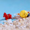 10pcs Miniature Dollhouse Fairy Garden Resin Landscape DIY Steed Horse -Red