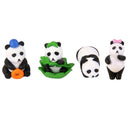 Pack of 4 Miniature Dollhouse Fairy Garden Landscape Pandas Decor