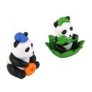 Pack of 4 Miniature Dollhouse Fairy Garden Landscape Pandas Decor