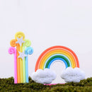 10pcs Miniature Dollhouse Fairy Garden Landscape Clouds Rainbows Decor