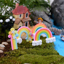 10pcs Miniature Dollhouse Fairy Garden Landscape Clouds Rainbows Decor