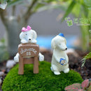 Miniature Resin Chair Dog Dollhouse Ornament Craft Fairy DIY Bonsai Decor