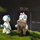 Miniature Resin Chair Dog Dollhouse Ornament Craft Fairy DIY Bonsai Decor
