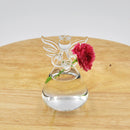 Angel Shape Glass Wall Hanging Vase Bottle Plant Flower Home Decor