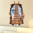 DIY Home 3D Scaling Ladder Decor Removable Decal Wall Stickers Vinyl Art