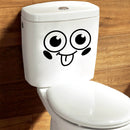 Removable Smile Face Toilet Washroom Letter Decal Wall Sticker DIY PVC Decor