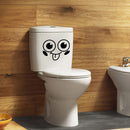 Removable Smile Face Toilet Washroom Letter Decal Wall Sticker DIY PVC Decor