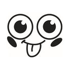 Removable Smile Face Toilet Washroom Letter Decal Wall Sticker DIY PVC Decor