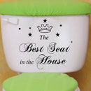 Removable Best Seat Toilet Washroom Letter Decal Wall Sticker DIY PVC Decor