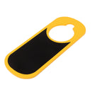 Mini Blank Tear Resistant Two Sided Wooden Door Hanger Sign Warning Tag Yellow Black 22x9cm