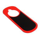 Mini Blank Tear Resistant Two Sided Wooden Door Hanger Sign Warning Tag Red Black 22x9cm