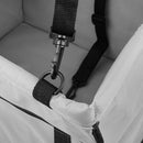 Folding Pet Dog Travel Booster Bag Car Seat Carrier Safety Belt Cover Grey