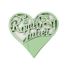 Generic 50PCS Hollow Heart Shape Table Name Place Cards Wedding Christmas Party Decoration Green
