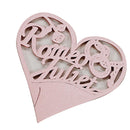 Generic 50PCS Hollow Heart Shape Table Name Place Cards Wedding Christmas Party Decoration Pink
