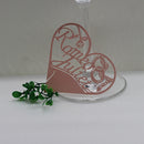 Generic 50PCS Hollow Heart Shape Table Name Place Cards Wedding Christmas Party Decoration Pink