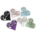 Generic 50PCS Hollow Heart Shape Table Name Place Cards Wedding Christmas Party Decoration Black