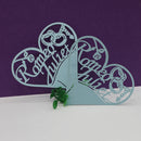 Generic 50PCS Hollow Heart Shape Table Name Place Cards Wedding Christmas Party Decoration Blue
