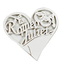 Generic 50PCS Hollow Heart Shape Table Name Place Cards Wedding Christmas Party Decoration Ice White