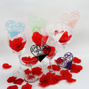 Generic 50PCS Hollow Heart Shape Table Name Place Cards Wedding Christmas Party Decoration Ice White