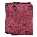 Floral Pattern Window Door Balcony Drape Curtain Home Office Decor Dark Purple