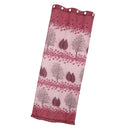 Floral Pattern Window Door Balcony Drape Curtain Home Office Decor Dark Purple